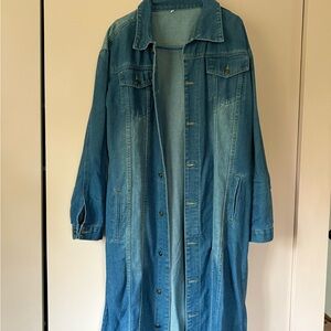 Women's Denim Long Coat